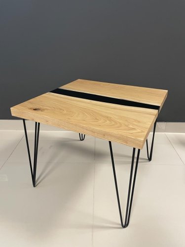 Стол Table 8 (черная, каркас черный муар)