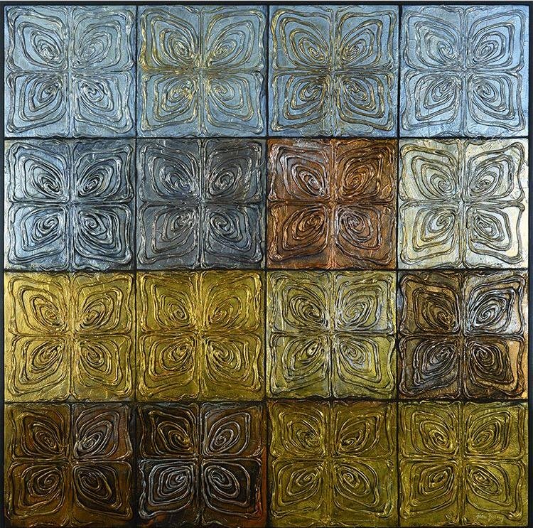 Картина "Серебро, золото, бронза" МТ 387 (122*152h)