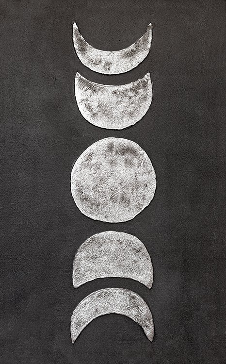 Картина "СЕРЕБРИСТАЯ ЛУНА" 50/80 Рама 4 22-016 серебро