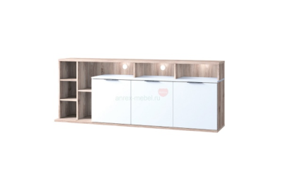 Тумба 3D7NP COMPACT цвет белый, каштан найроби
