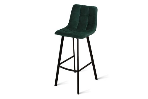 Стул барный BC22 (BC22 DARK GREEN VL65,BK)