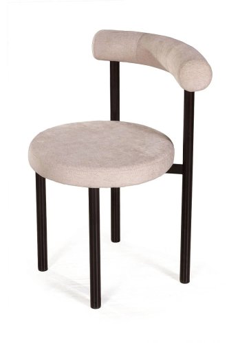 Стул Biggi  в ткани Puffy beige, опоры черные
