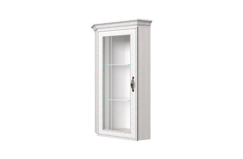 Шкаф с витриной 1VU TIFFANY  вудлайн кремовый