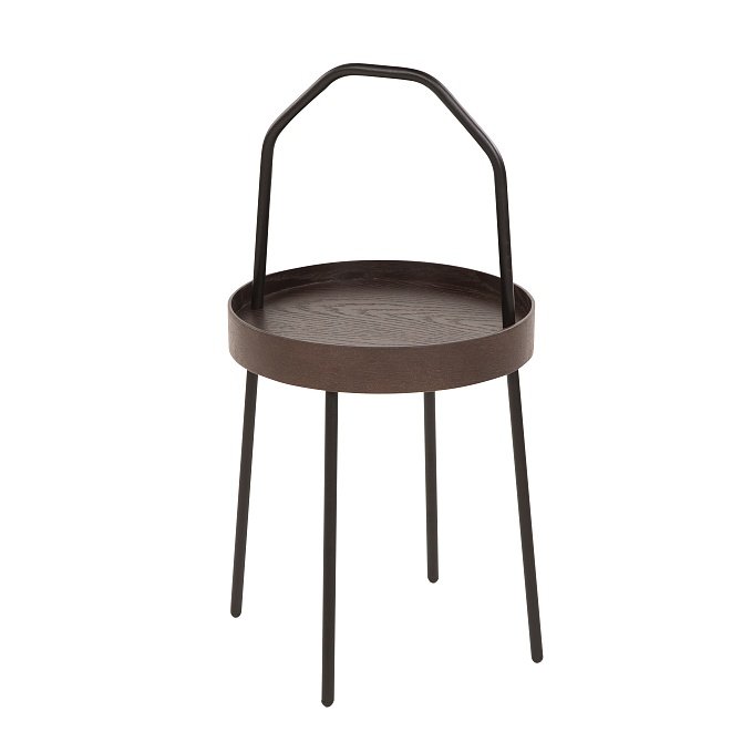 Стол журнальный "Кама"  ш450 г450 h 750 (каркас Орех американский)
